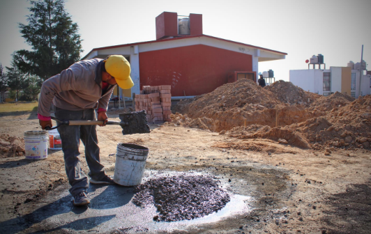Avanza Construcción de Aula en Secundaria de Galaxia Tarímbaro