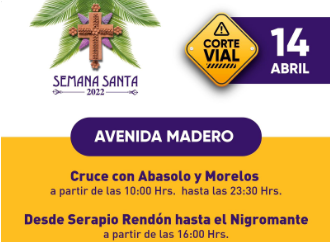 Informa Policía Morelia Cortes Viales por Actividades de Semana Santa