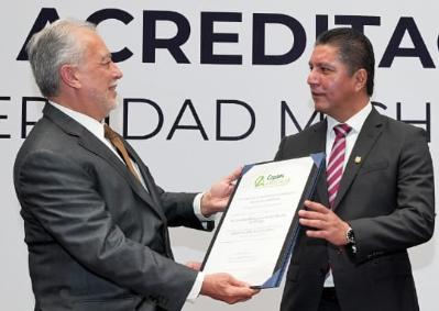 UMSNH Logra Acreditación Institucional por el Consejo Para la Acreditación de la Educación Superior A.C. (COPAES), uno de los Máximos Organismos Evaluadores de México.