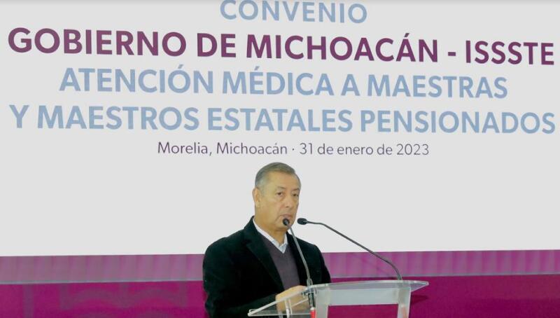 Docentes Pensionados de Michoacán Contarán con Servicio Médico del Issste