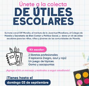Gobierno de Morelia Invita a Fortalecer la Educación y Comunidad con la “Colecta por un Futuro Brillante”