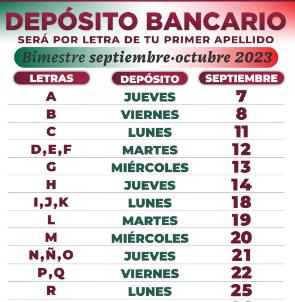 Inicia Secretaría de Bienestar Pago de Pensiones y Programas del Bimestre Septiembre-Octubre