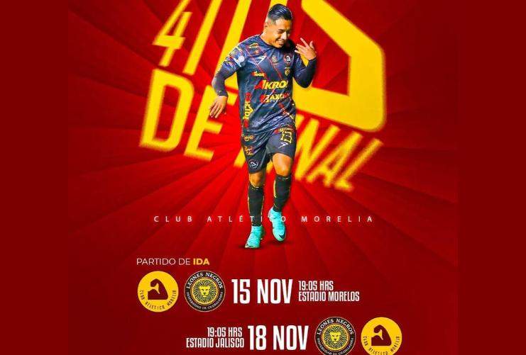 Atlético Morelia Recibe a Leones Negros el Próximo Miércoles