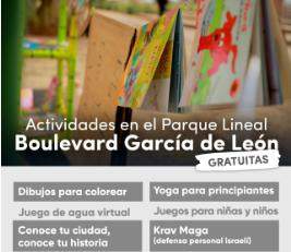 Este Sábado, Talleres y Actividades Lúdicas en el Boulevard García de León
