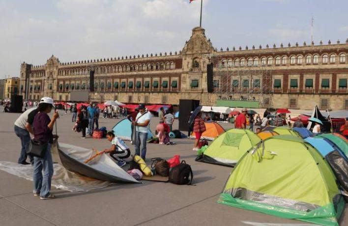 Acepta CNTE Reubicar su Plantón en el Zócalo de la CDMX por Cierre de Campaña de Sheinbaum