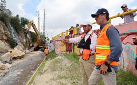 Atiende Gobierno de Morelia Desprendimiento de Talud