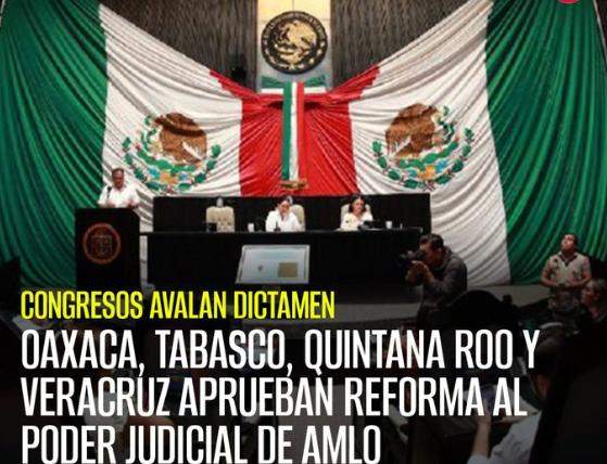 Avalan 11 Estados la Reforma Judicial