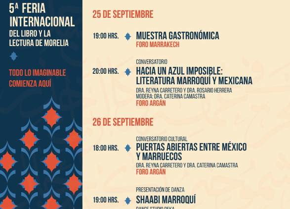 5.ª Feria Internacional del Libro de Morelia Celebrará a Marruecos